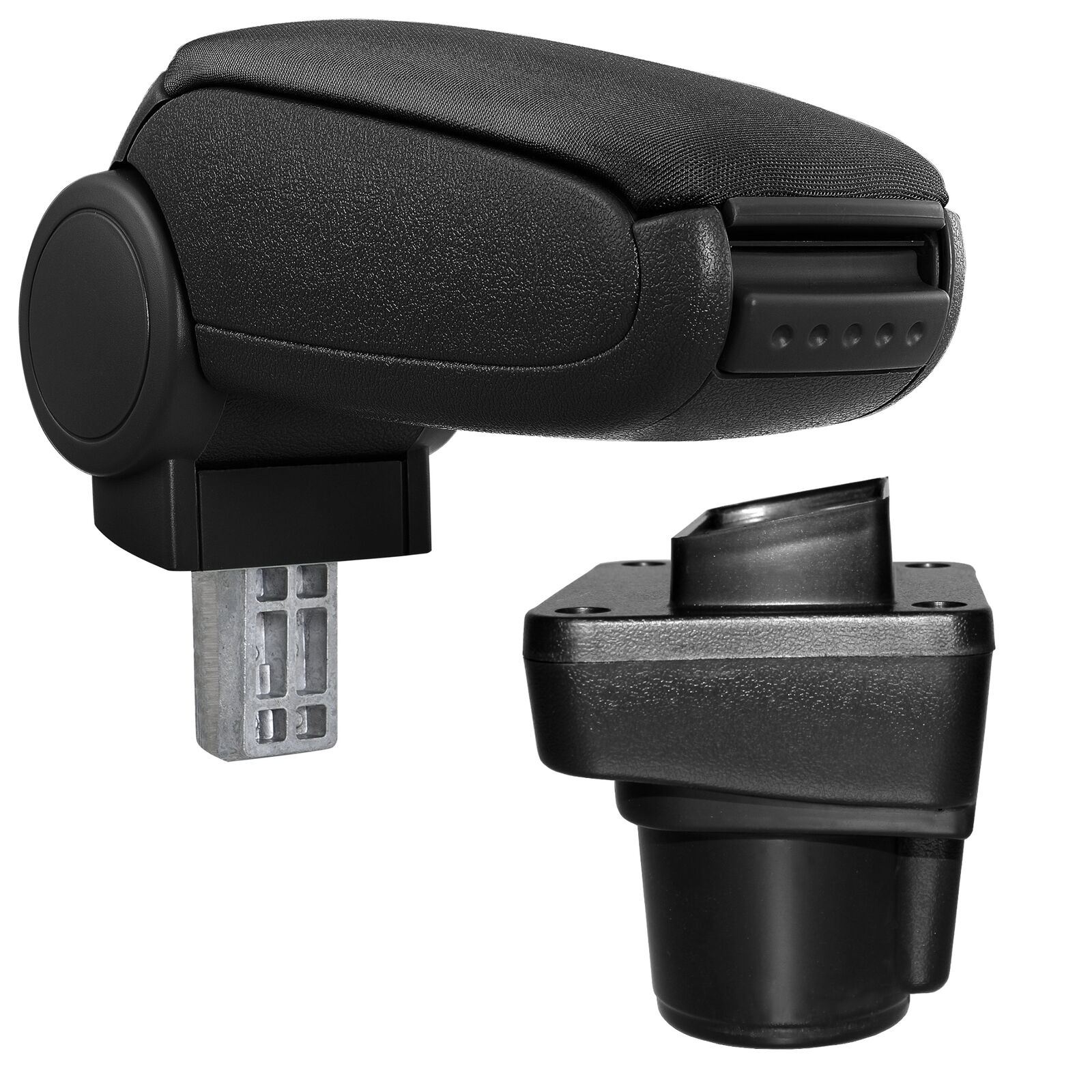 Mittelarmlehne Armlehne KOMPLETT SET Textil Schwarz für Ford Ka+ III ab 2014-