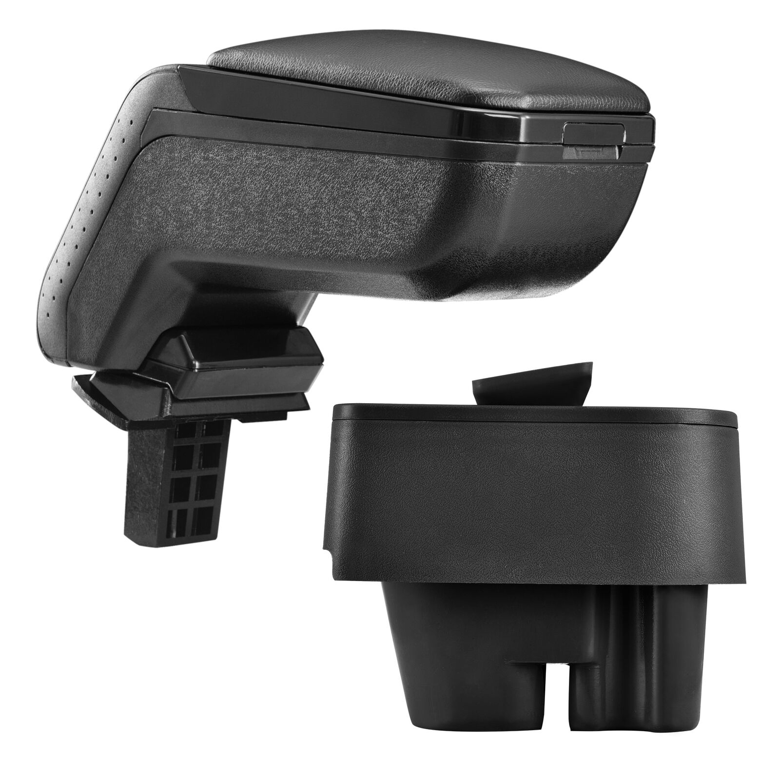 Design Mittelarmlehne Armlehne KOMPLETT Leder Schwarz für Peugeot 207 ab 2006-