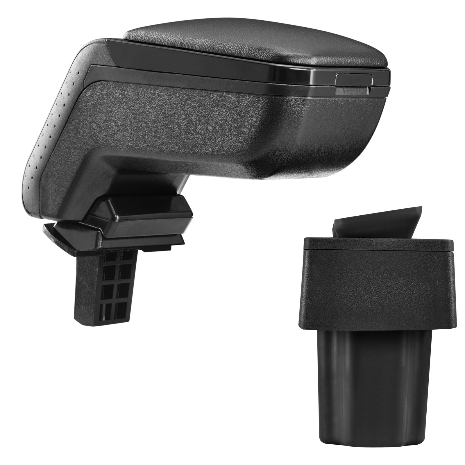 Design Mittelarmlehne Armlehne KOMPLETT Leder Schwarz für Opel Astra G 1998-2004