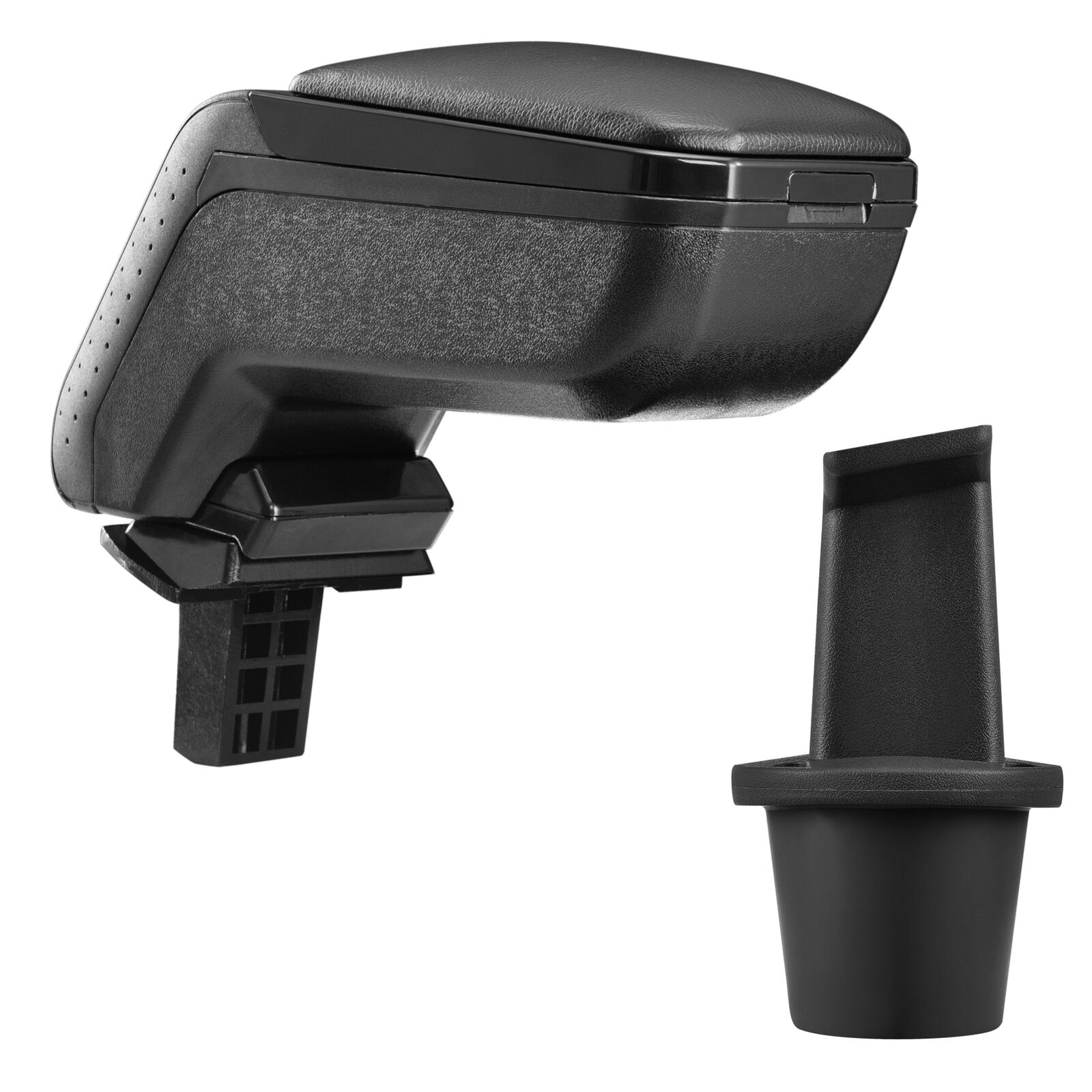 Design Mittelarmlehne Armlehne KOMPLETT Leder Schwarz für Dacia Duster I 2010-