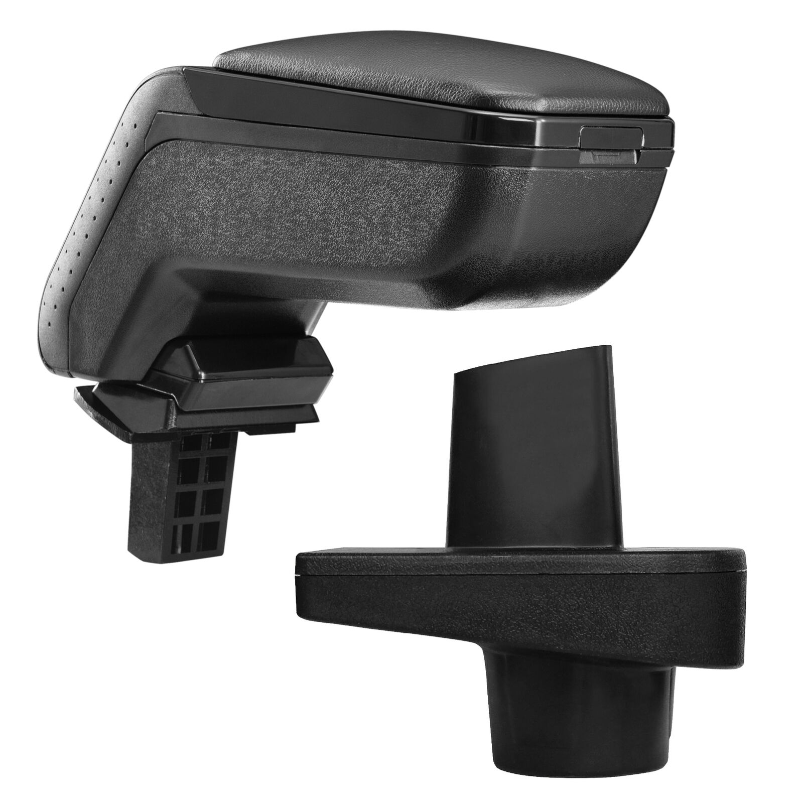 Design Mittelarmlehne Armlehne KOMPLETT Leder Schwarz für Renault Clio IV 2012-