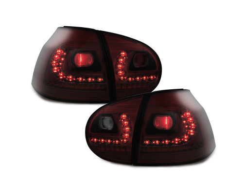 Original Litec LED Rückleuchten Rot Smoke mit dynamischer Blinker für VW Golf 5