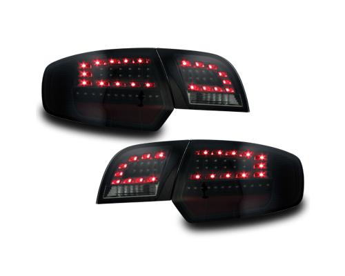 Original Litec LED Rückleuchten Set Schwarz Smoke für Audi A3 8P Sportback 03-08
