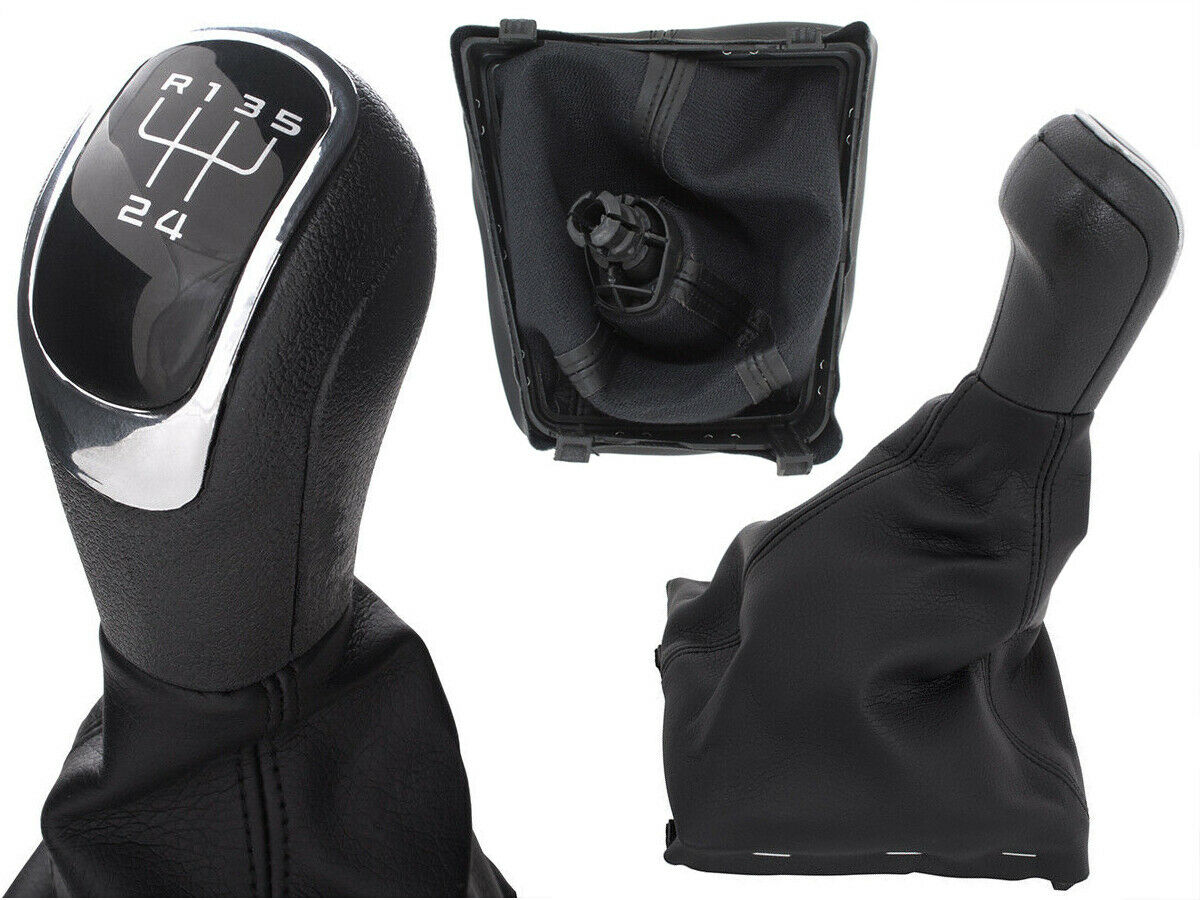 Für Skoda Octavia 1Z Yeti Superb 3T Schaltknauf Schaltmanschette Schwarz 5-Gang