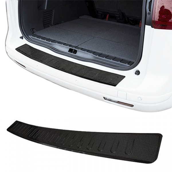 Premium Edelstahl Ladekantenschutz Schwarz für VW T5 Bus / Multivan ab 2003-2015