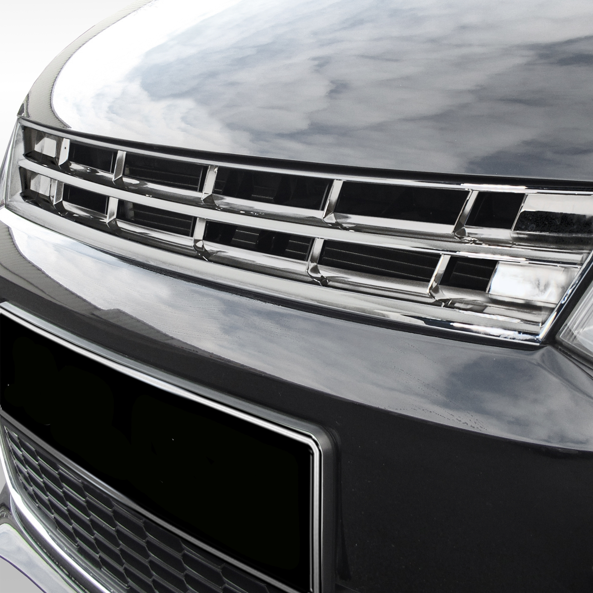 Kühlergrill Sportgrill Chrom Grill ohne Emblem für VW Polo V 6R
