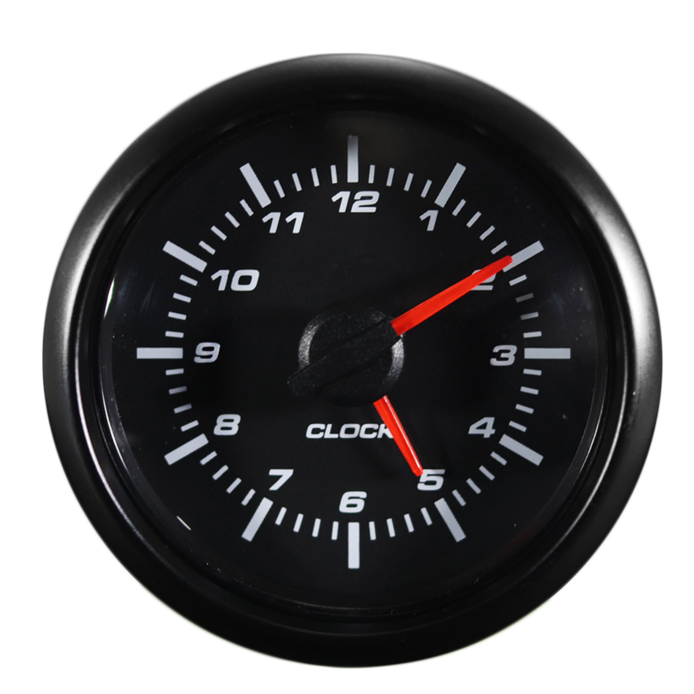 Premium Instrument Anzeige Uhr Analoguhr LED Beleuchtung in WEIß