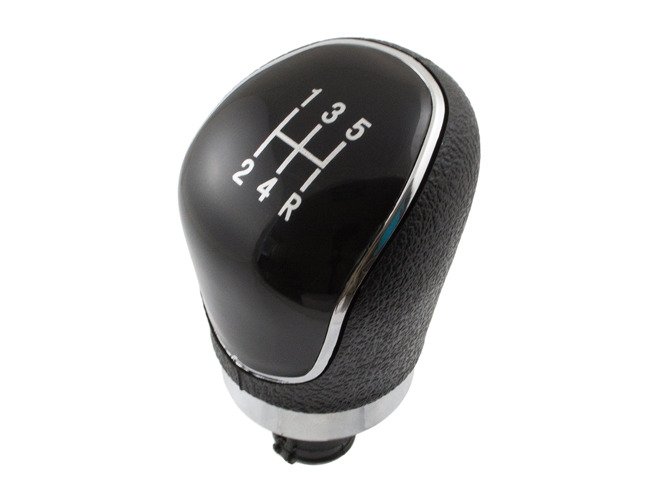 5-Gang Schaltknauf Knauf Schwarz Chrom für Ford Fiesta VII Focus II III C-Max