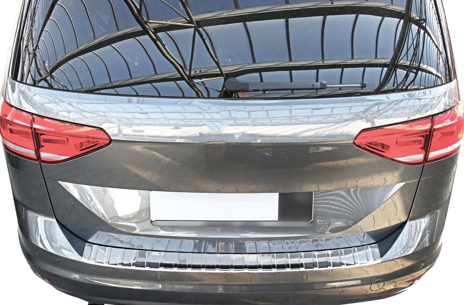 LADEKANTENSCHUTZ Edelstahl V2A Leiste Schutz für VW Touran II 5T ab 2015-