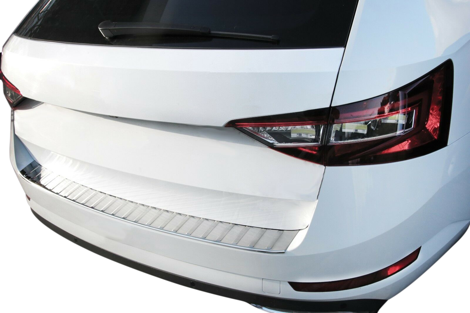 LADEKANTENSCHUTZ Edelstahl V2A Schutz für Skoda Superb III Kombi 3V ab 2015-