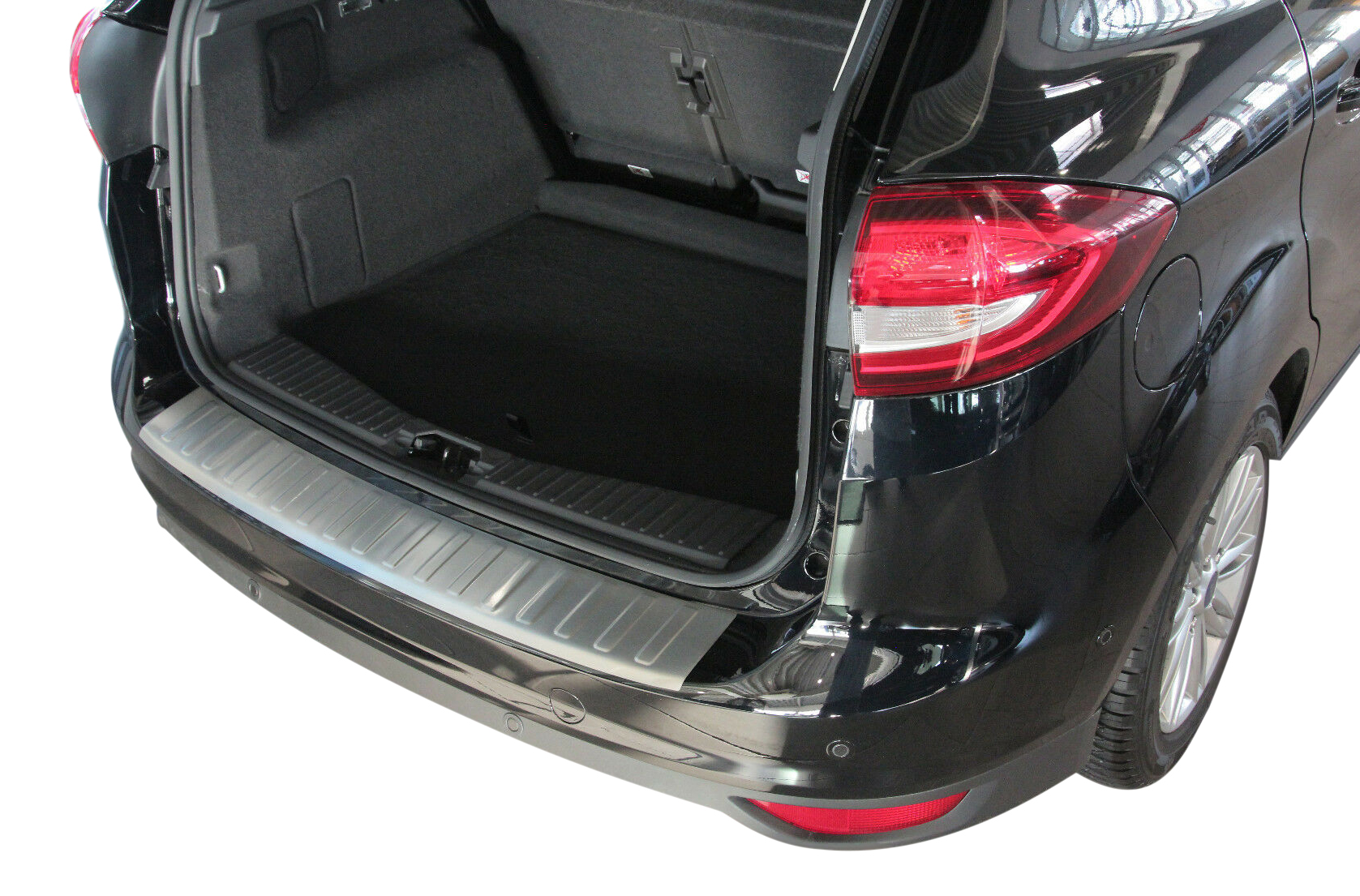 LADEKANTENSCHUTZ Edelstahl MATT Leiste Schutz für Ford C-MAX II ab 10/2010-