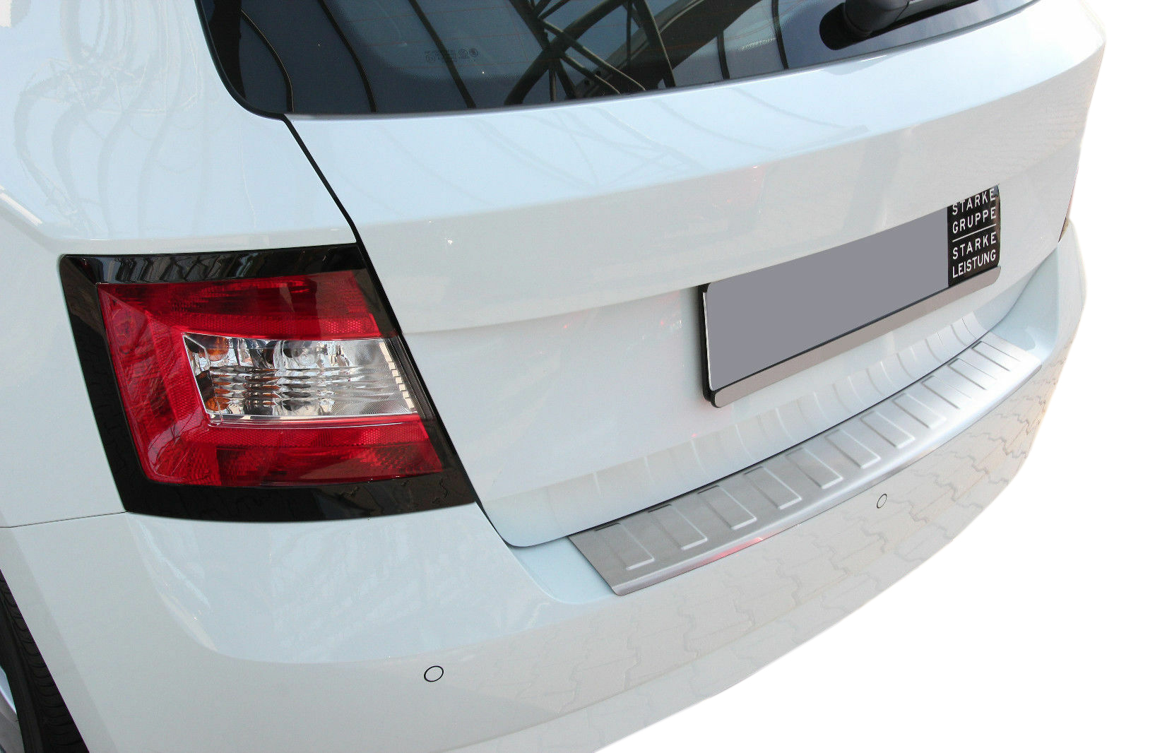 LADEKANTENSCHUTZ Edelstahl MATT Schutz für Skoda Fabia III Schrägheck NJ 2014-