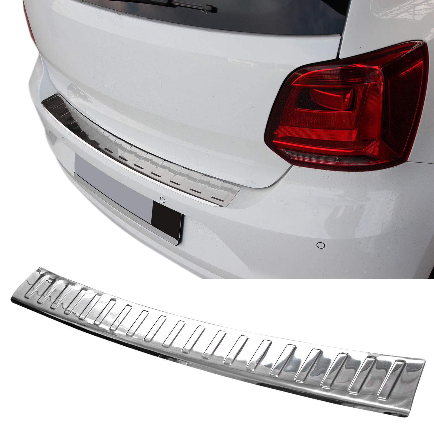 Edelstahl LADEKANTENSCHUTZ Chrom V2A für Skoda Superb II Kombi 3T 2010-2015