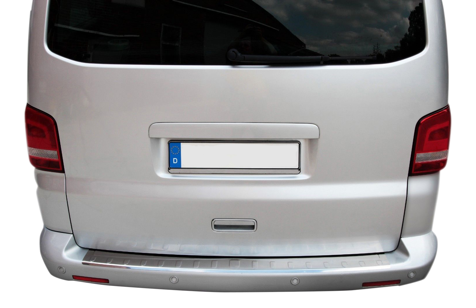 Edelstahl LADEKANTENSCHUTZ Chrom für VW T5 ab 2003- / T6 ab 2015-