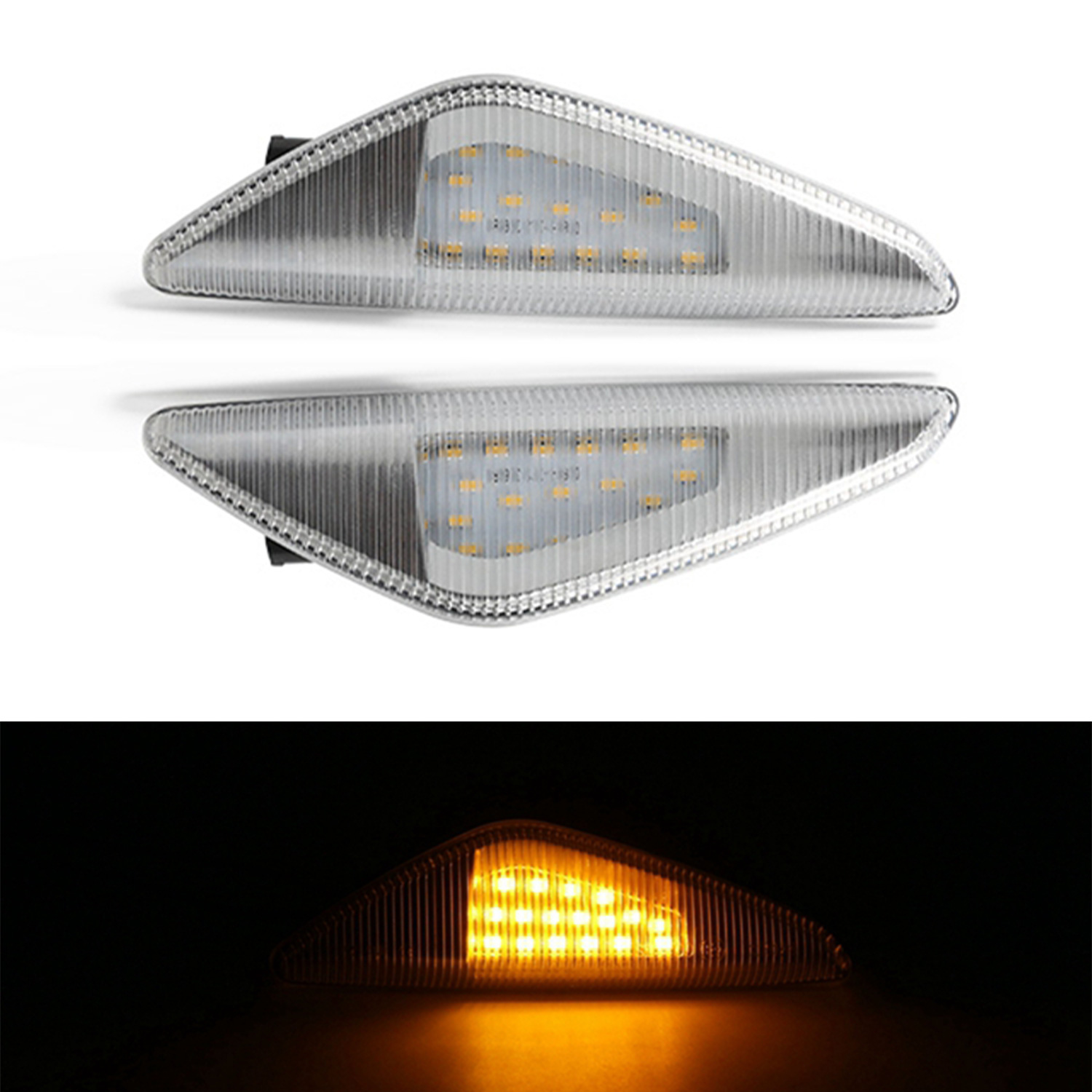 2x LED Klarglas Seitenblinker Blinker für BMW X3 F25 / X5 E70 / X6 E71