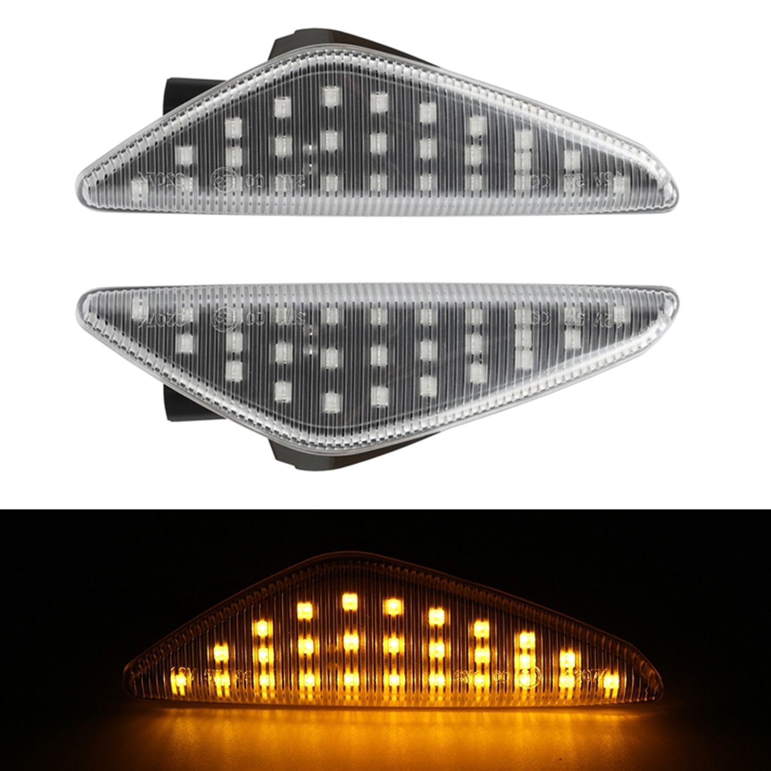 2x LED Seitenblinker Blinker Schwarz SET für BMW X3 F25 / X5 E70 / X6 E71