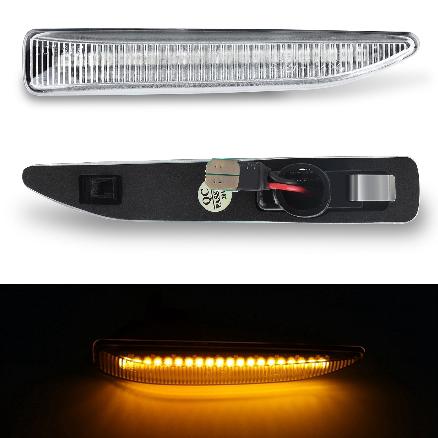 2x LED Klarglas Seitenblinker Blinker SET für BMW 7er E65 E66 ab 2001-2008