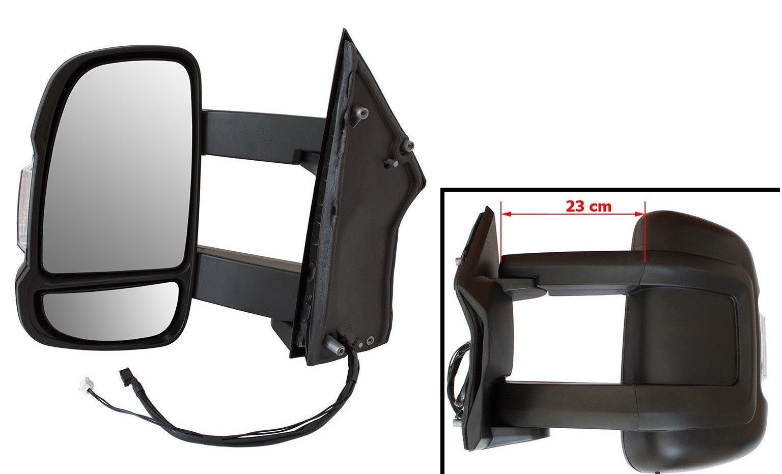 Außenspiegel Links LANG ARM VERSION elektr Wohnmobil für Fiat Ductao III 2006-