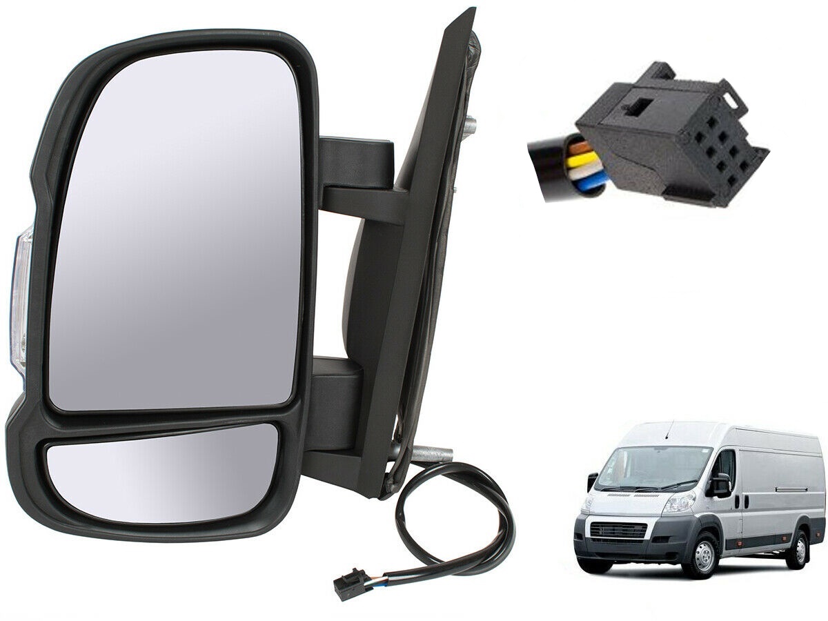 LINKS Außenspiegel Spiegel KURZER ARM elektrisch für Fiat Ductao III ab 2006-