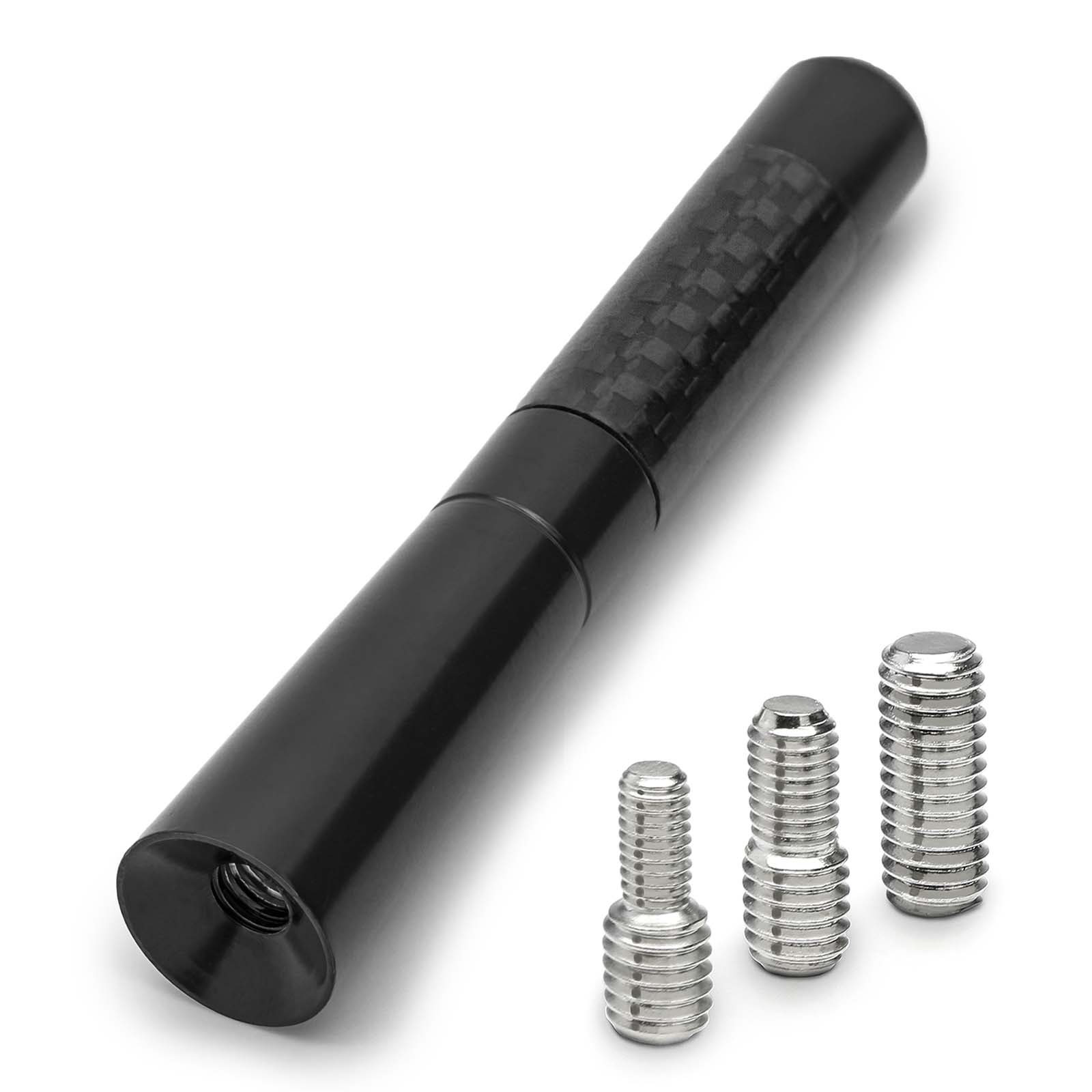 Premium Carbon Design 9cm Kurzstab Stab Antenne Auto Radio für viele Fahrzeuge