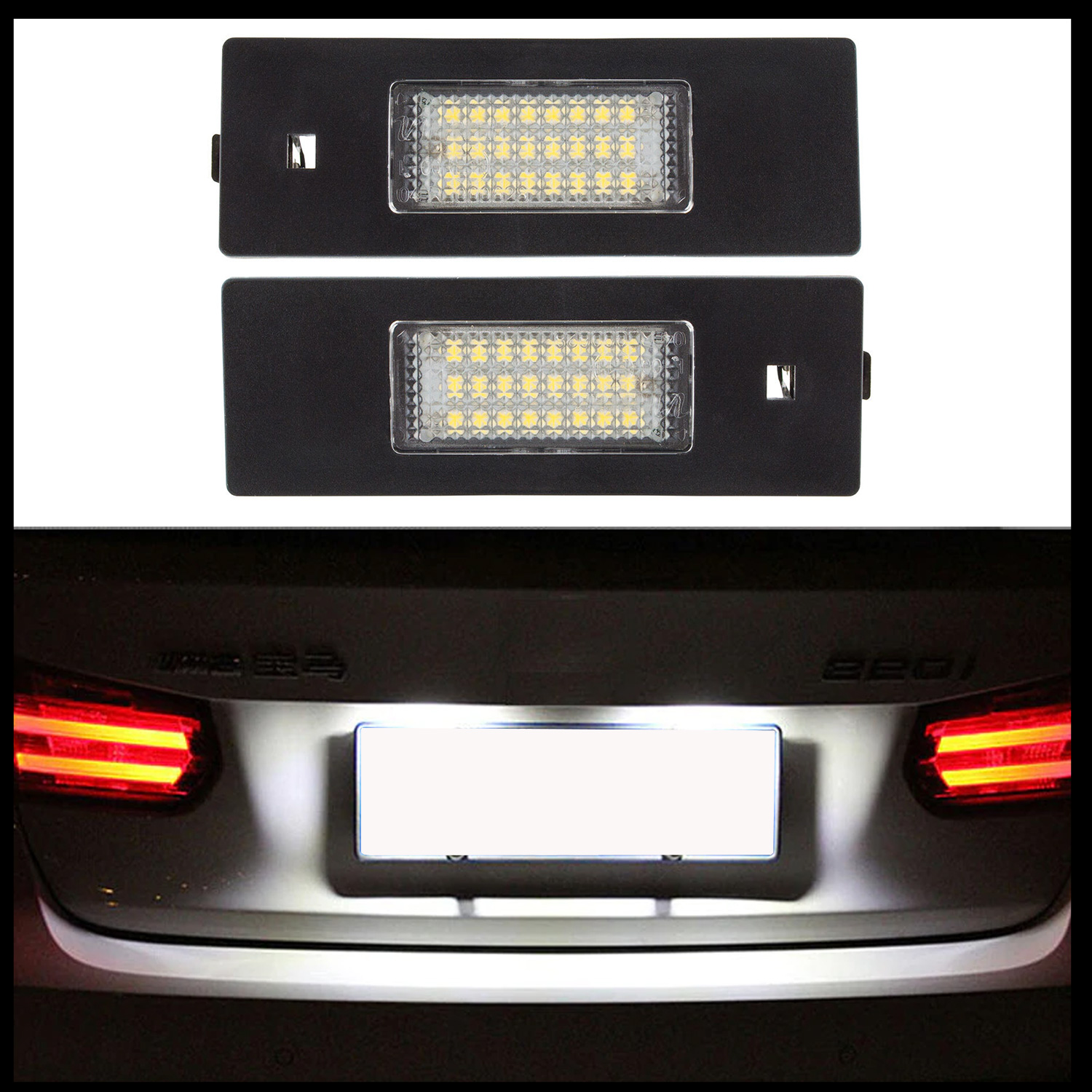 2x LED PREMIUM Kennzeichenbeleuchtung für Alfa Romeo 147 156 159 166 Mito Brera