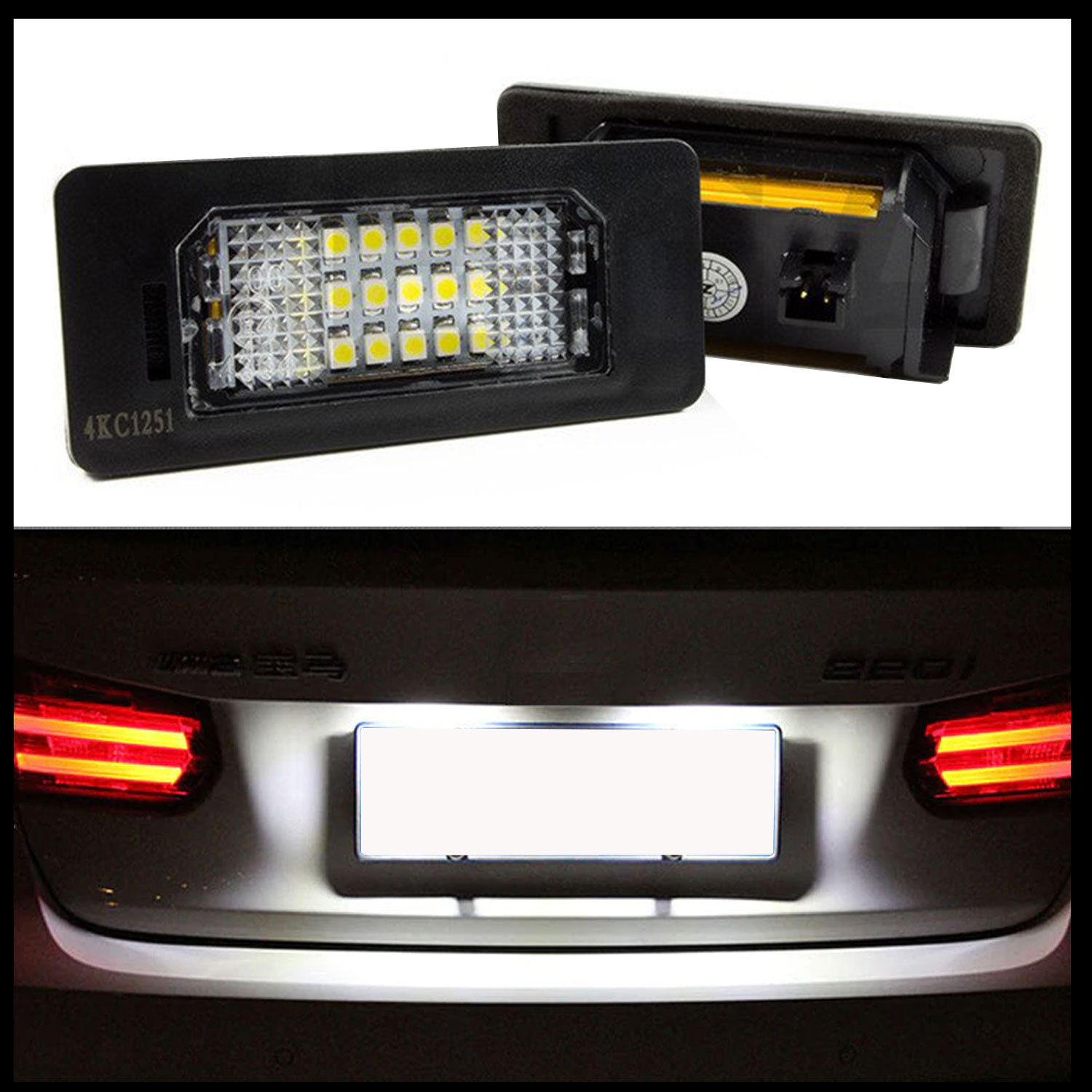 LED PREMIUM Kennzeichenbeleuchtung für Audi A1 A4 B8 8K A5 8T A6 4G C7 A7 TT Q5