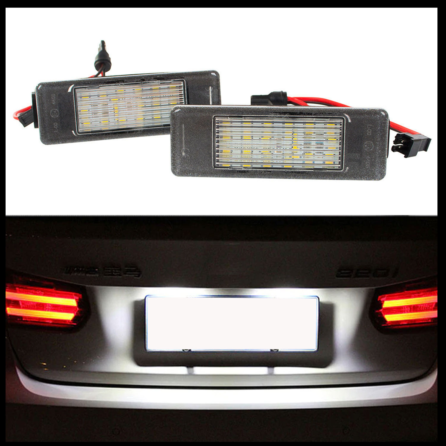 LED Kennzeichenbeleuchtung für Niss Qashqai J10 J11 Primera P12 X-Trail T31 Juke