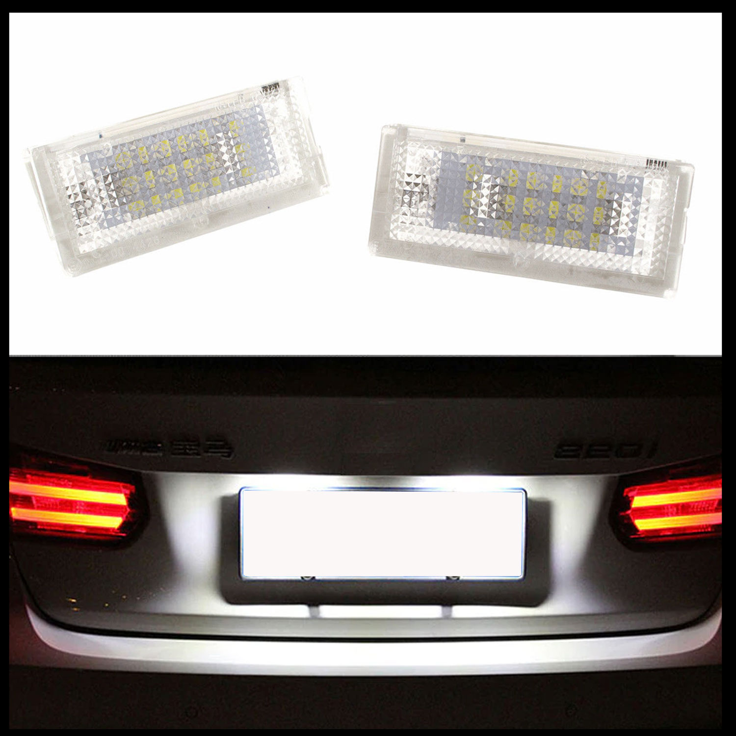 2x LED Kennzeichenbeleuchtung für Mini Cooper R50 / Cabrio R52 / Cooper S R53