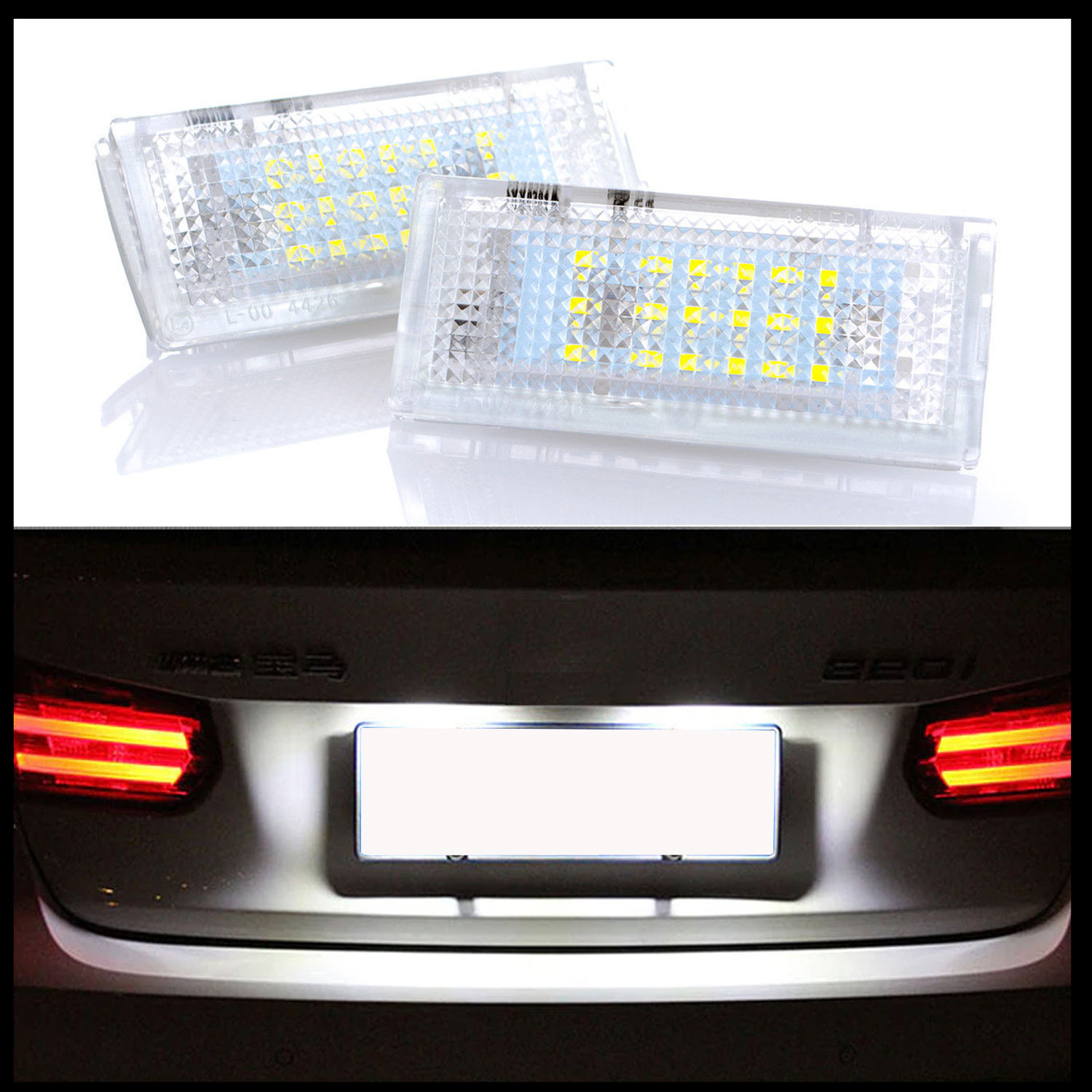 LED PREMIUM Kennzeichenbeleuchtung für BMW E46 Limousine Touring Kombi Compact