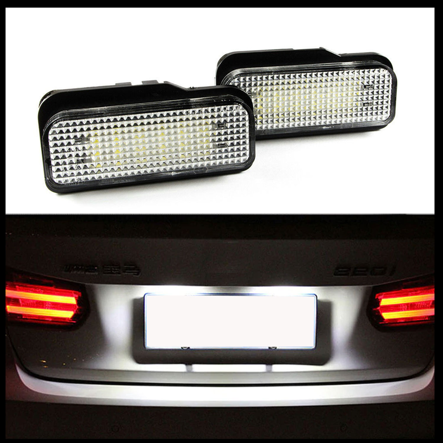 2x LED SMD Kennzeichenbeleuchtung für Mercedes S203 C219 W211 S211 R171 T-Modell
