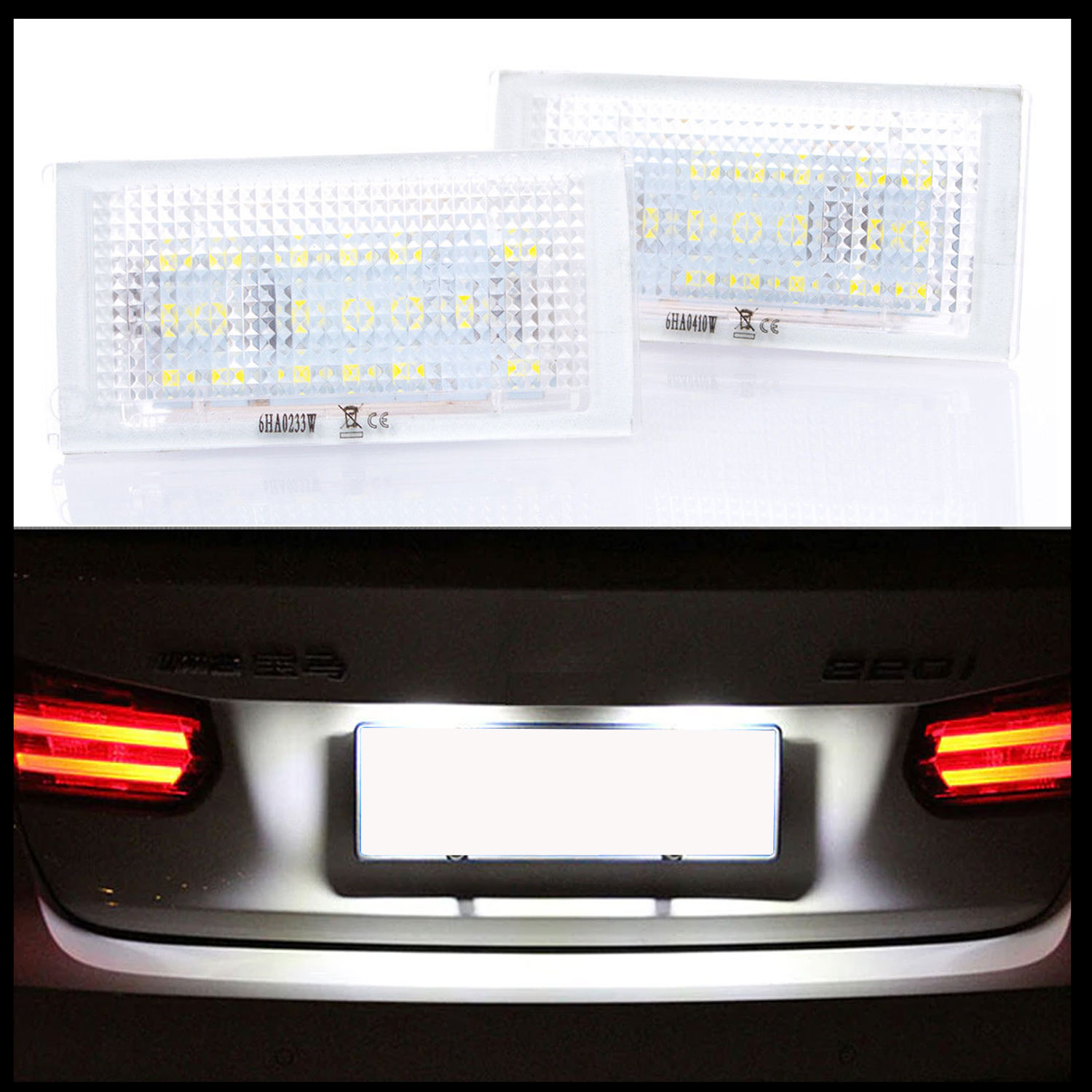 2x LED PREMIUM Kennzeichenbeleuchtung 18 SMD für BMW 3er E46 Coupe ab 1998-2003