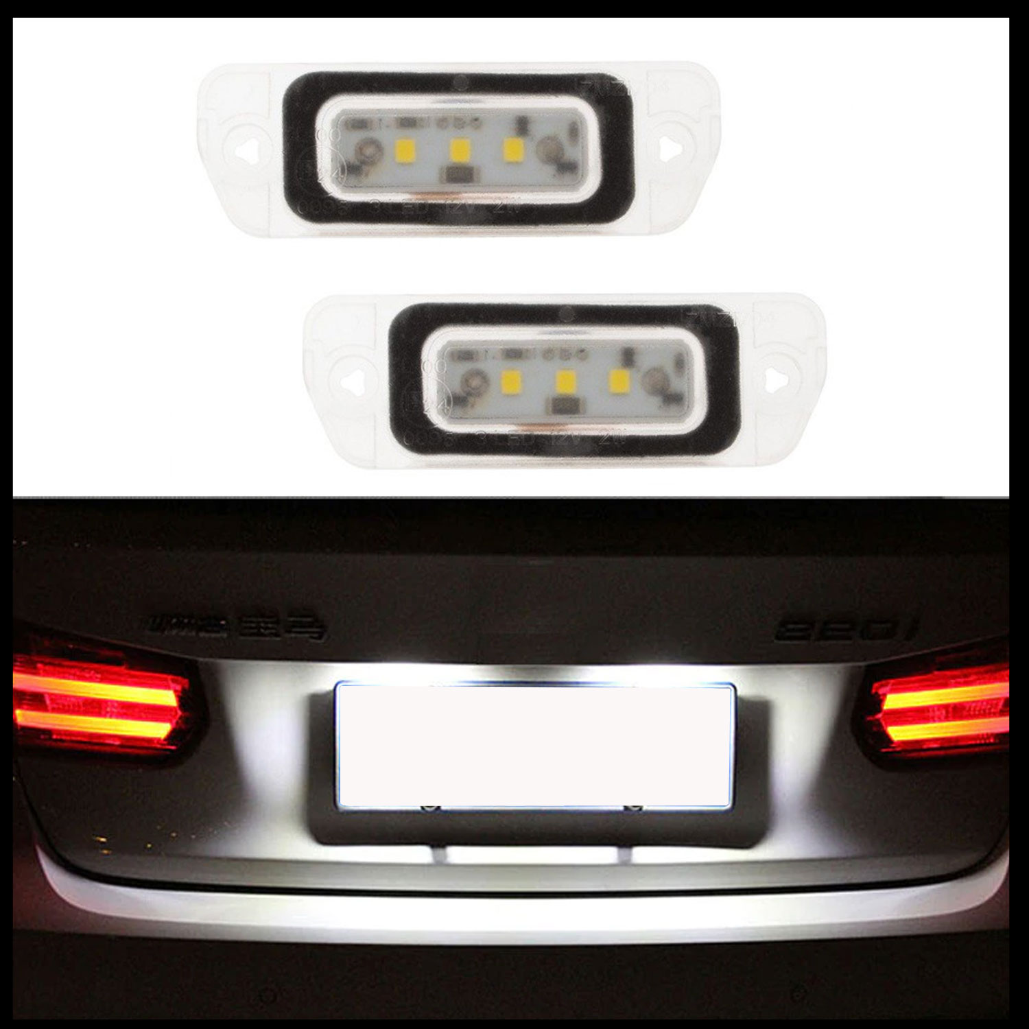 2x LED PREMIUM Kennzeichenbeleuchtung für Mercedes ML W164 GL X164 R-Kl. W251