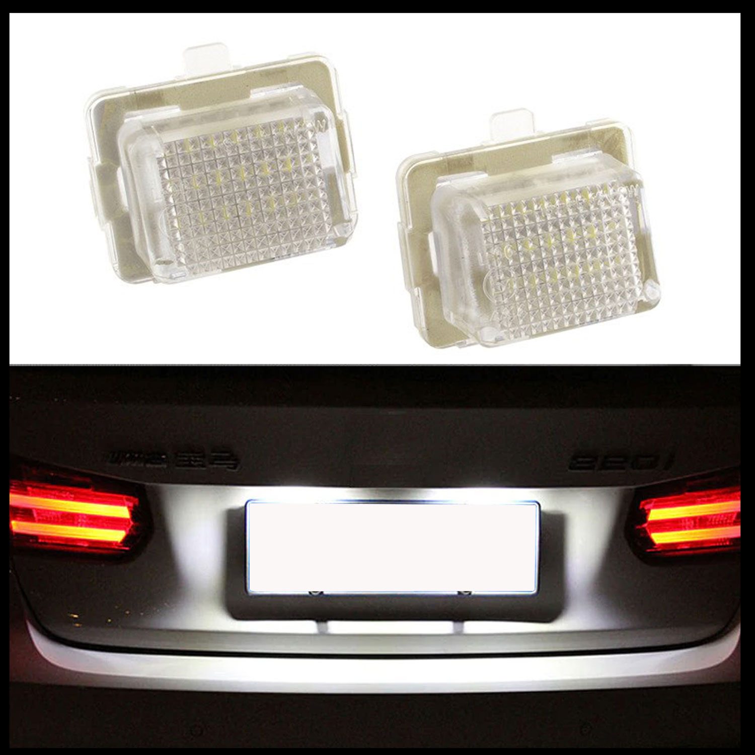 2x LED PREMIUM Kennzeichenbeleuchtung für Mercedes E-Klasse W212 S212 C207 W221