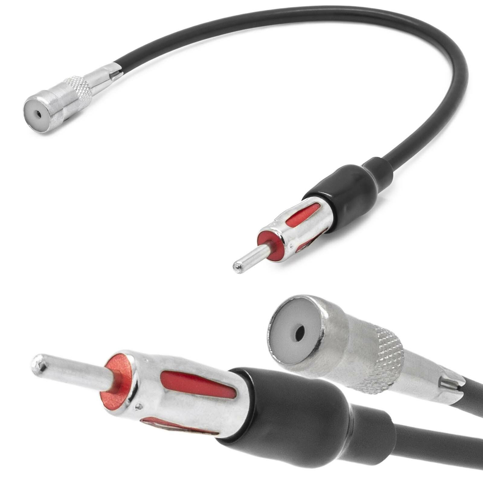 Auto Radio Antennen Adapter Verlängerung Kabel ISO Buchse auf DIN Stecker
