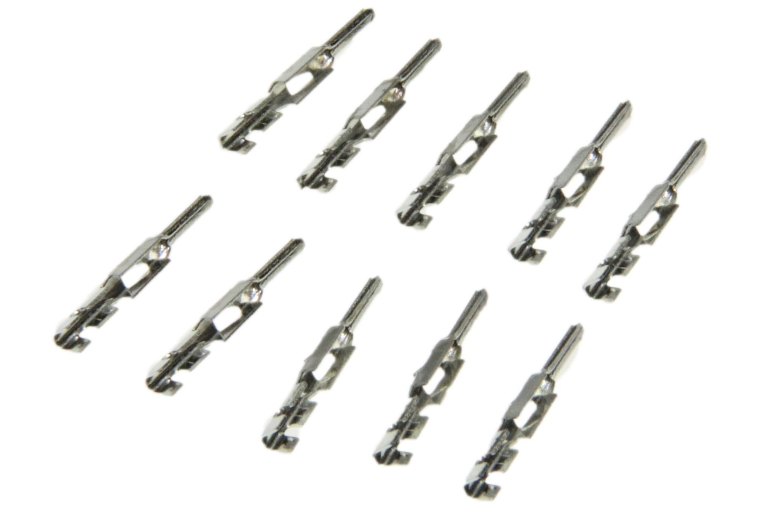 Mini ISO Kontakte 10 x männlich Micro Timer Crimp male Pin Buchse Stecker Litze