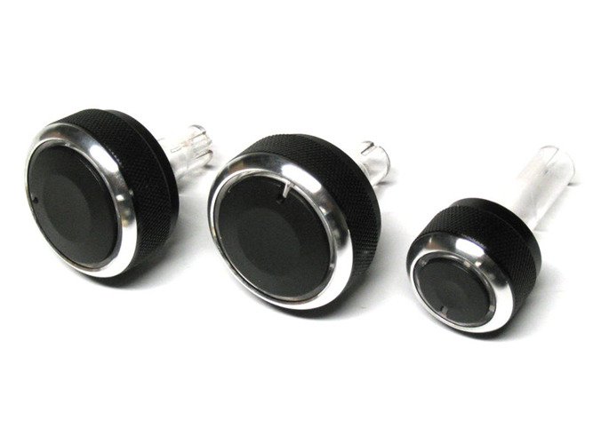 Alu Chrom Dreh Schalter Regler Heizung Klima AC für Skoda Octavia I 1U