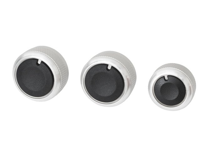 Alu Dreh Schalter Heizung Klima AC für Skoda Octavia 1Z II 2004-2013 / Fabia II