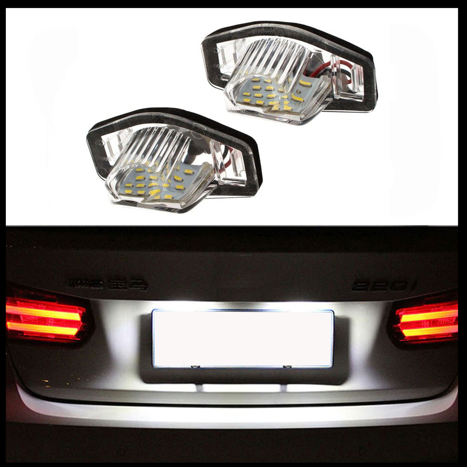 2x LED Kennzeichenbeleuchtung 18 SMD für Honda CR-V Crosstour FR-V HR-V Insight