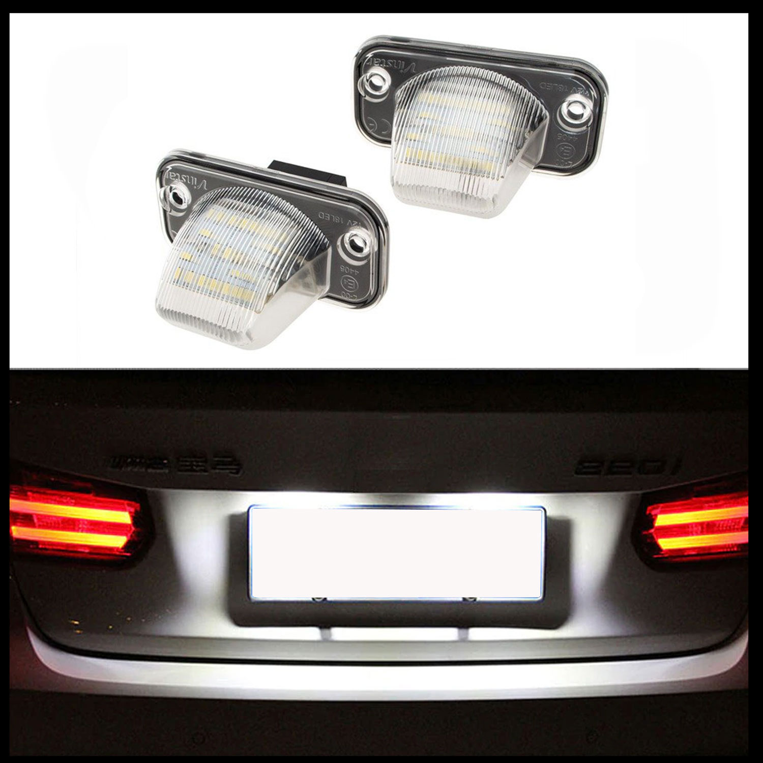 2x LED Kennzeichenbeleuchtung 18 SMD für VW T4 IV ab 1990-2003
