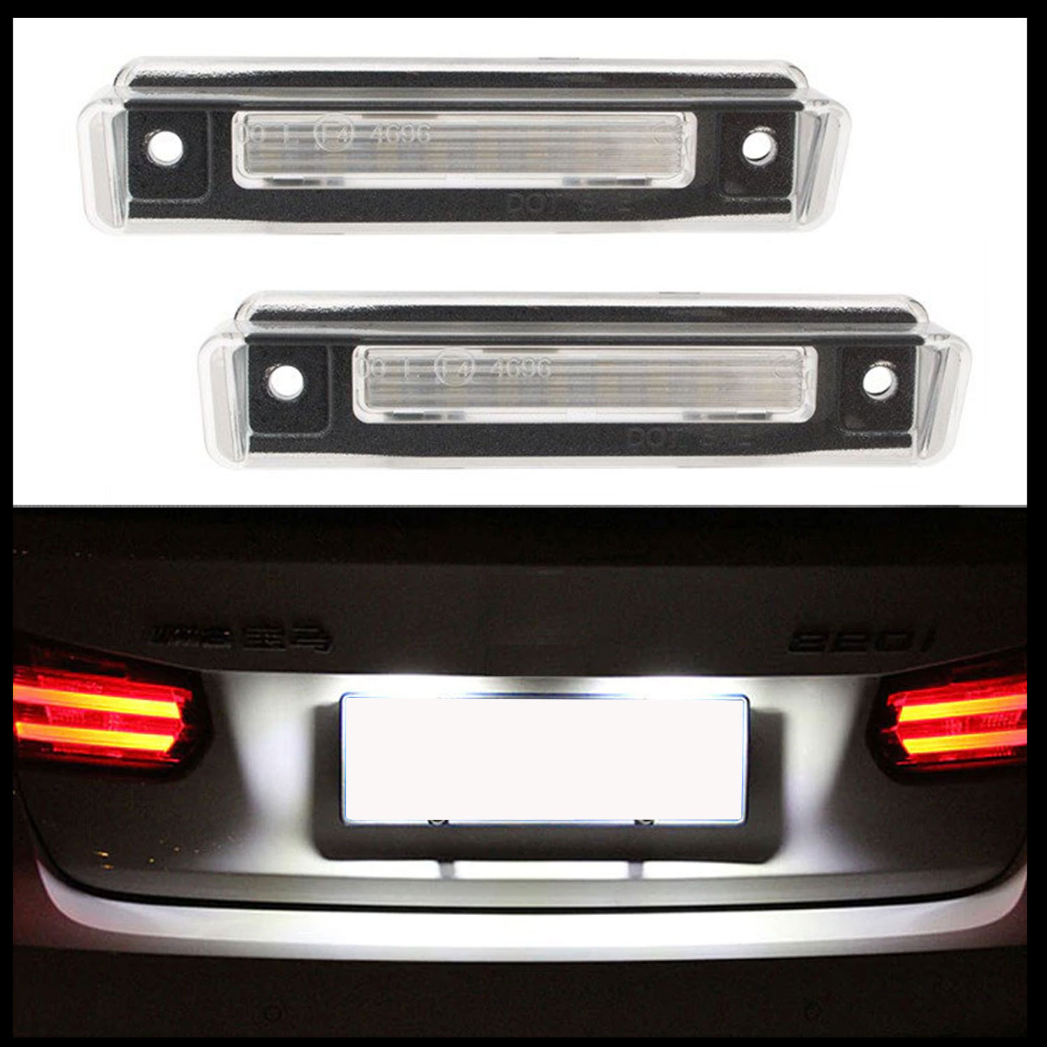 2x LED Kennzeichenbeleuchtung 2x 18 SMD für Mercedes S124 T-Model Kombi / R129