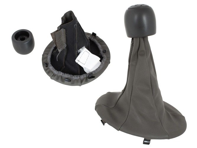 Schaltknauf Knauf + Schaltmanschette BRAUN 5-Gang für Fiat Panda ab 2003-