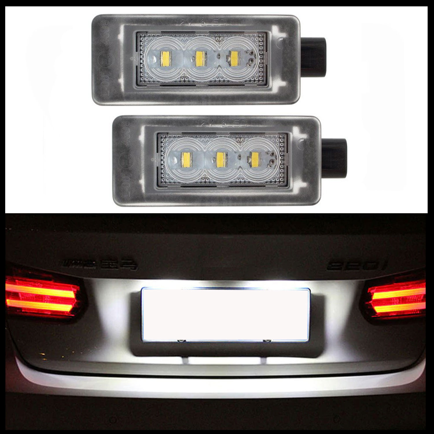 2x LED Kennzeichenbeleuchtung Leuchten SMD für Peugeot 207 208 308 II 2008 CC