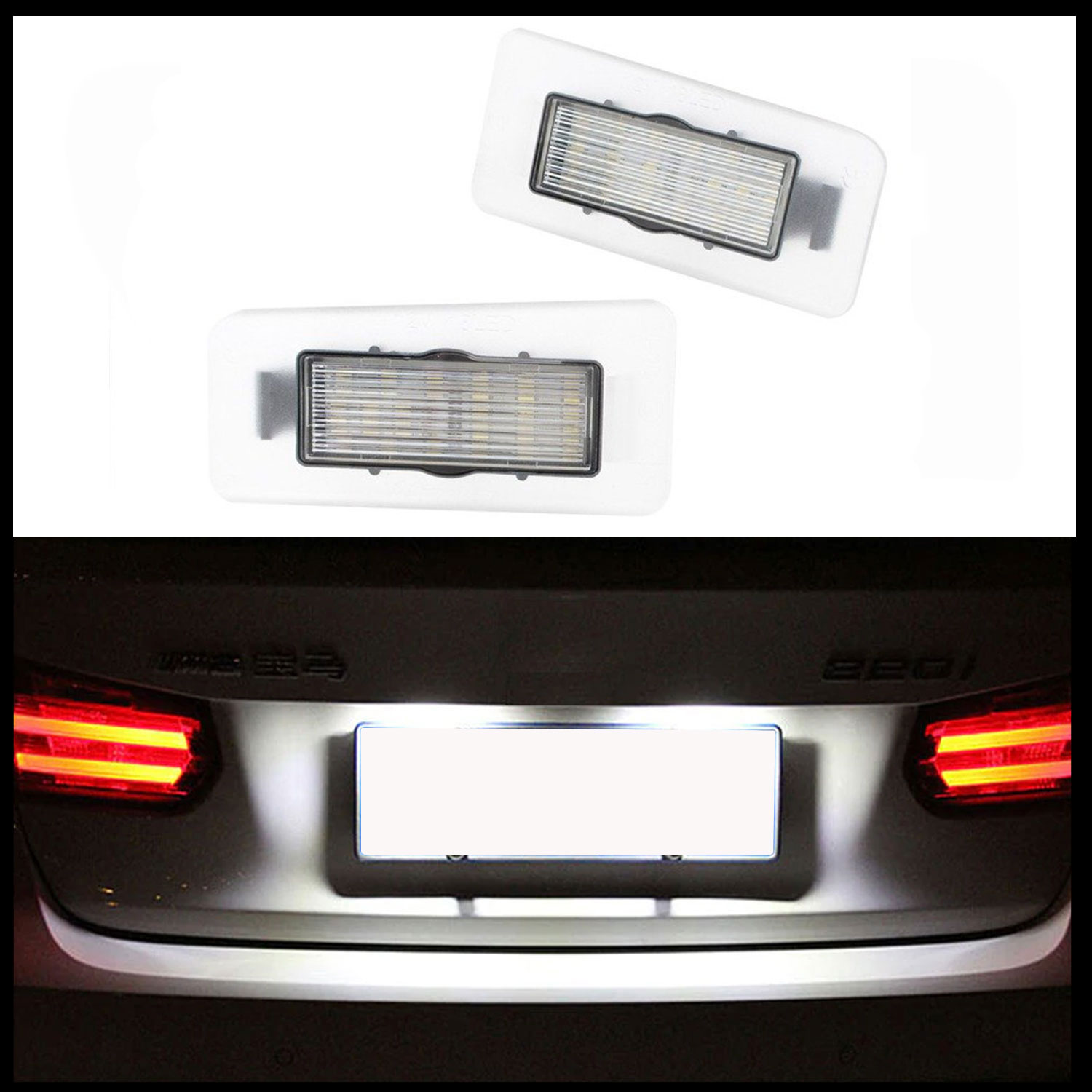 LED Kennzeichenbeleuchtung 2x 18SMD für Hyundai i30 II CW Kombi Kia Ceed Cerato