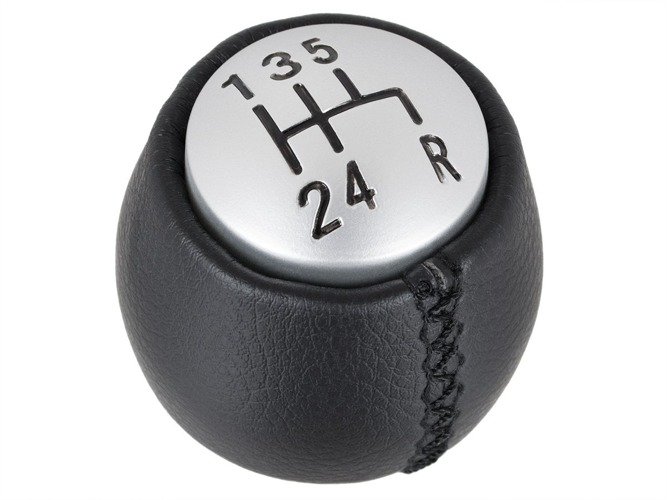 Schaltknauf Knauf 5-Gang Schwarz Silber für Alfa Romeo 147 / 166 / GT