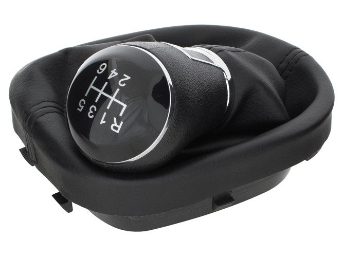 Schaltknauf 6-Gang + Schaltmanschette für VW Touran 1T GP Caddy III 2K 2010-2016