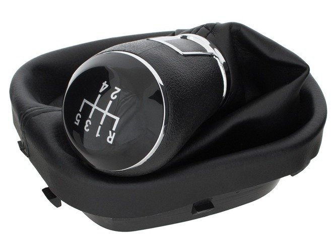 Schaltknauf + Schaltmanschette 5-Gang für VW Touran 1T GP Caddy III 2K 2010-2016