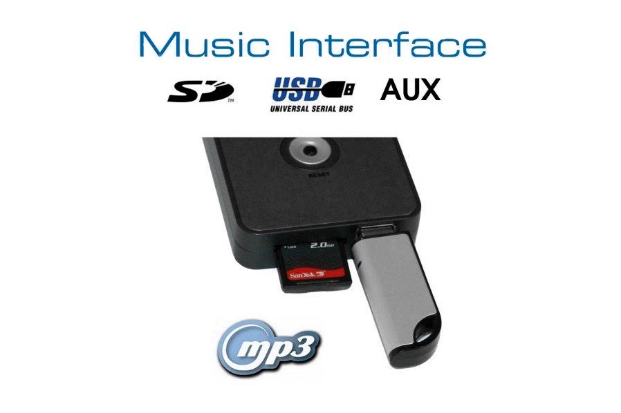 Digitales Music Interface USB SD AUX für Honda Steckverbindung Blau