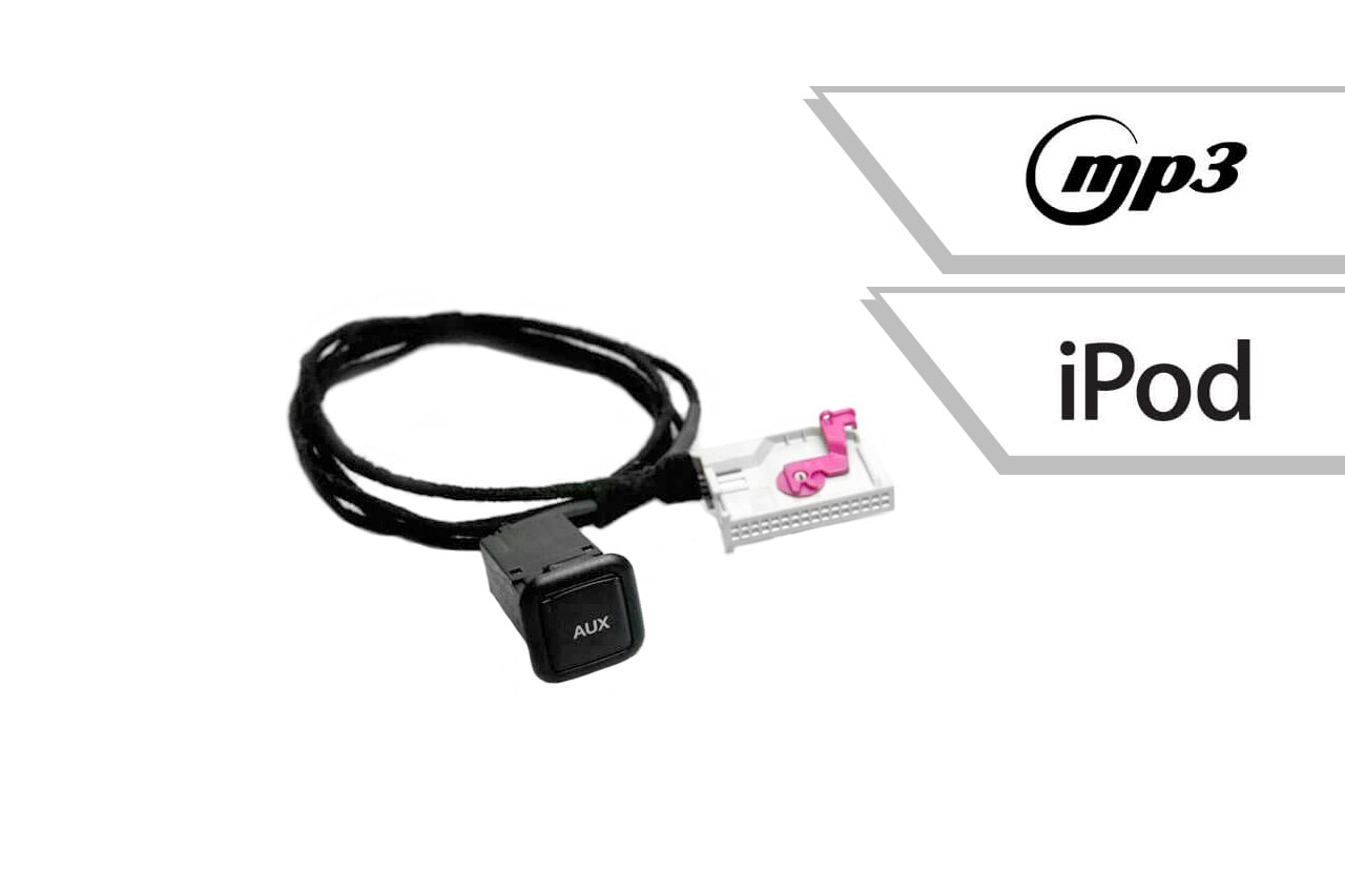 AUX IN Nachrüst-Set für Audi RNS-E-Klinke