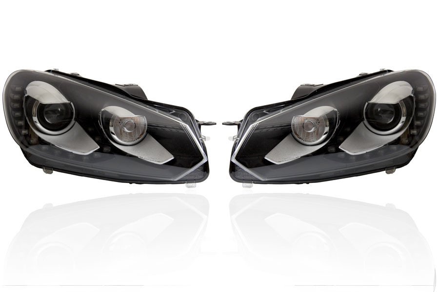 Bi-Xenon Scheinwerfer LED TFL für VW Golf 6
