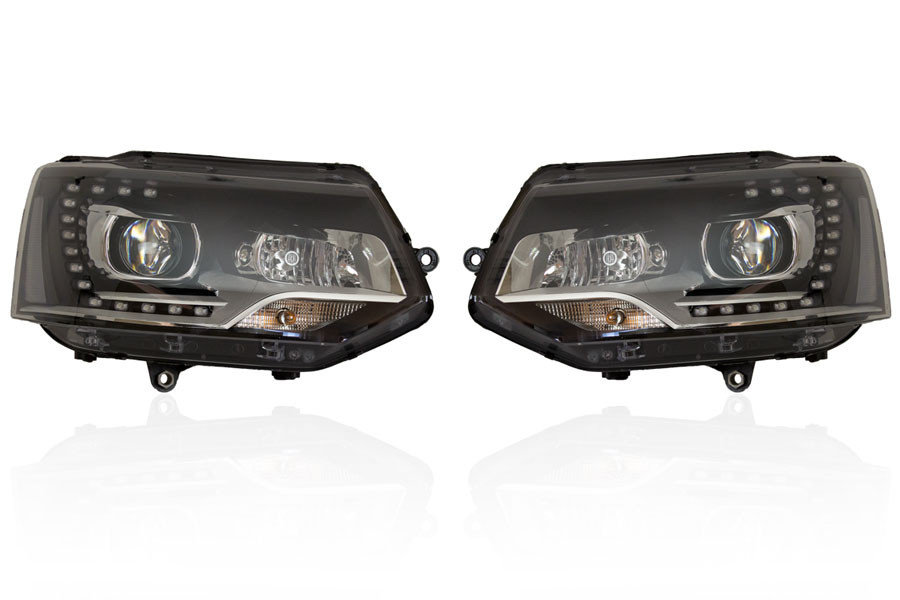 Bi-Xenon Scheinwerfer LED TFL für VW T5 GP